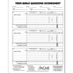 Scoresheets | NAZ